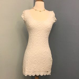Abercrombie White Lace Stretch Mini Dress